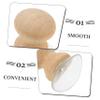 CORHAD Ruler Suction for Quilting Ruler Sewing Rulers Fabric Tool Wood Handle for Quilting view 4