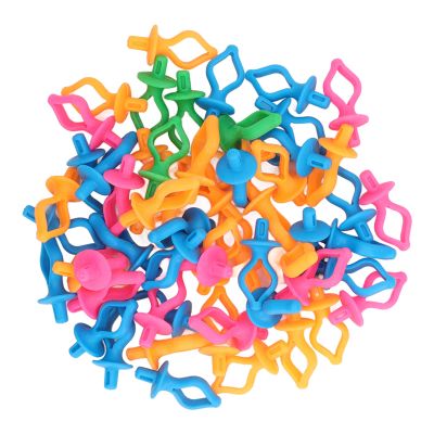 100pcs Colorful Silicone Bobbin Holder, Adjustable Design for Sewing Thread, Sturdy and Practical Sewing Accessory, Organize Spools Neatly, Fit Most Sewing Scenarios