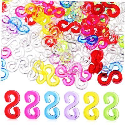 GANAZONO 40bags Rubber Band Bracelet Clips s Clips for Diy Crafting Includes Bands for Boys and Girls Creative Projects