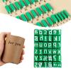Alphabet Stamps Set for Clay Pottery, Polymer Clay Stamps, Lowercase and Alphabet Symbols Small Press Fondant Embosser DIY Cookie Stamps view 1