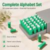 Alphabet Stamps Set for Clay Pottery, Polymer Clay Stamps, Lowercase and Alphabet Symbols Small Press Fondant Embosser DIY Cookie Stamps view 2