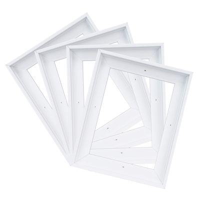 CANFRAVAS 4Pack Canvas Floater Frame,Canvas Floating Frame for Canvas Art 0.6"-0.9" Deep,Floater Frames for Canvas Paintings,Floater Frames for Canvas Art(11"x14",White)