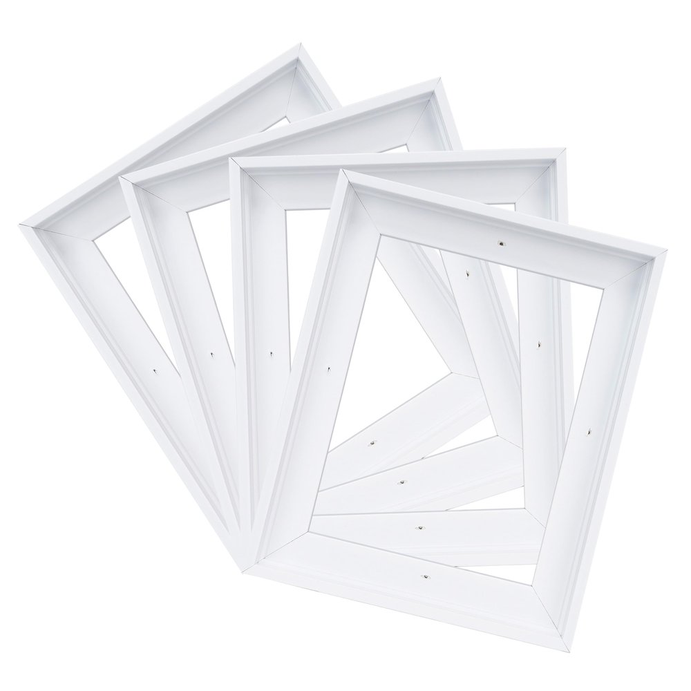 CANFRAVAS 4Pack Canvas Floater Frame,Canvas Floating Frame for Canvas Art 0.6"-0.9" Deep,Floater Frames for Canvas Paintings,Floater Frames for Canvas Art(11"x14",White)