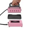 300W Heat Press Machine for Caps, T-Shirts and Bag, 2-in-1 Portable Hot Label Baking Machine-Temperature & Time Control, Hat Press Heat Machine for DIY Custom Hats, Apparel (Light Pink) view 2