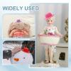 PATIKIL 2.3 inch Mini Formal Hats, 12 Pcs Miniature Doll Hats Mini Top Hat for Crafts Hair Accessories Decorate Doll Snowman, Red view 4
