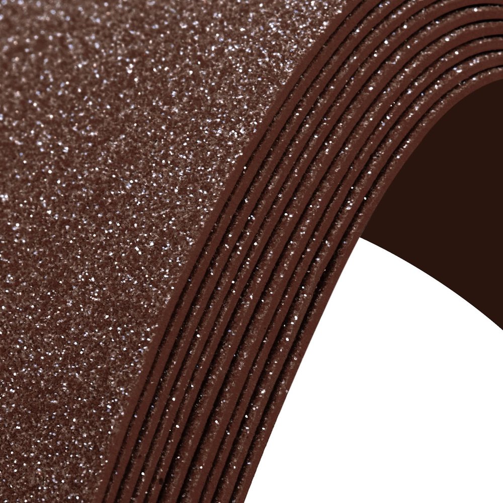 10 Pack Glitter Foam Sheets Craft 8 x 12 inch, Sparkles Foam Paper for Art Crafts Projects, Classrooms Scrapbook Gift DIY Cutters Card Party Decoration (Brown)
