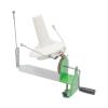 Manual Yarn Ball Winder, Large Spool Capacity 1.1 lbs, Smooth Hand Crank with Double Arm Balance & Anti-Tangle Design, Tabletop Clamp, Portable Knitting Winder for Wool Cotton Yarn, White & Green view 3