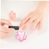 Didiseaon Crystal Nail Dappen Dish Sturdy Nail Brush Holder Chic Transparent Design view 4