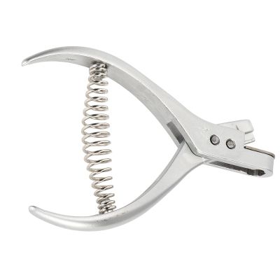 Punch Pliers, Professional Hole Puncher Notch Punching Pliers Sewing Pattern Pliers Pattern Notcher Tool Handheld Slot Single Hole Punch Stainless Steel for Card Paper Ticket Check