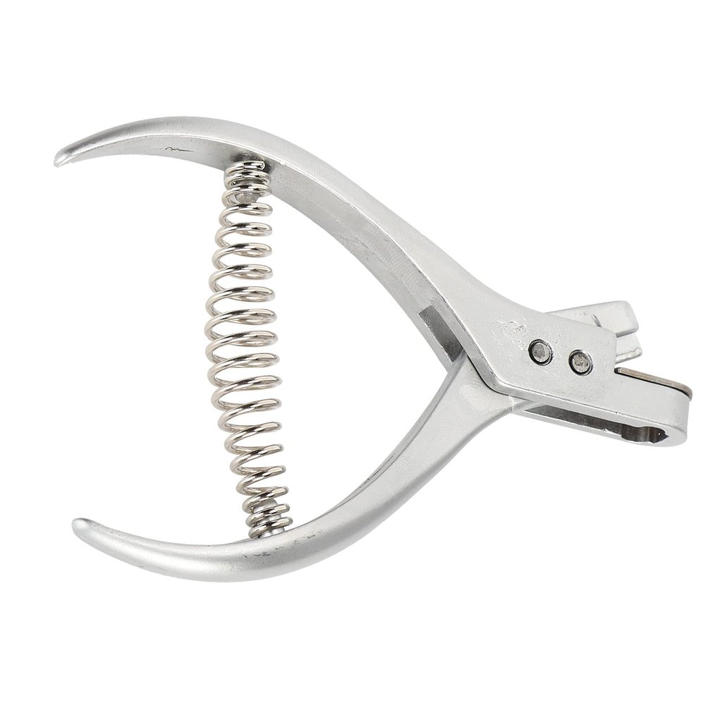 Punch Pliers, Professional Hole Puncher Notch Punching Pliers Sewing Pattern Pliers Pattern Notcher Tool Handheld Slot Single Hole Punch Stainless Steel for Card Paper Ticket Check