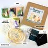 Woolbuddy Needle Felting Hoop Kits 4 PK, Wool Felt Painting Kits Full Combo with Wool, Foam Pad, Felt Pattern, Hoop, Needles & Instructions, DIY Embroidery Craft for Adults & Beginners view 2