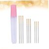Lurrose 9pcs Embroidery Needles Large Eye Round Head Stitching Needles Blunt Tips for Yarn Knitting Sewing view 4