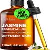 100% Pure Jasmine Essential Oil - 4 Fl Oz - Jasmine Oil for Hair, Skin, Diffuser, Aromatherapy & DIY Candle Making Scent view 1