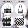FREEBLOSS 2 Set DIY Plastic Canvas Mesh Bag Kit Blank Mesh Canvas Sheets for Embroidery Needlepoint Craft Kit Knit and Crochet Projects Handbag Making Accessories, Black and White view 3