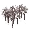 Diorama Supplies,10Pcs 11cm Model Winter Withered Layout Train Railway Tree Plastic 3D Landscape Artificial Miniature Plants view 1