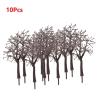 Diorama Supplies,10Pcs 11cm Model Winter Withered Layout Train Railway Tree Plastic 3D Landscape Artificial Miniature Plants view 2