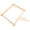 NUOBESTY Detachable Wooden Weaving Frame DIY Knitting Toy for Cognitive Development Tapestry Weaving Machine for Home Decor Creative Projects Mini view 1
