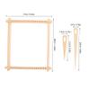 NUOBESTY Detachable Wooden Weaving Frame DIY Knitting Toy for Cognitive Development Tapestry Weaving Machine for Home Decor Creative Projects Mini view 2