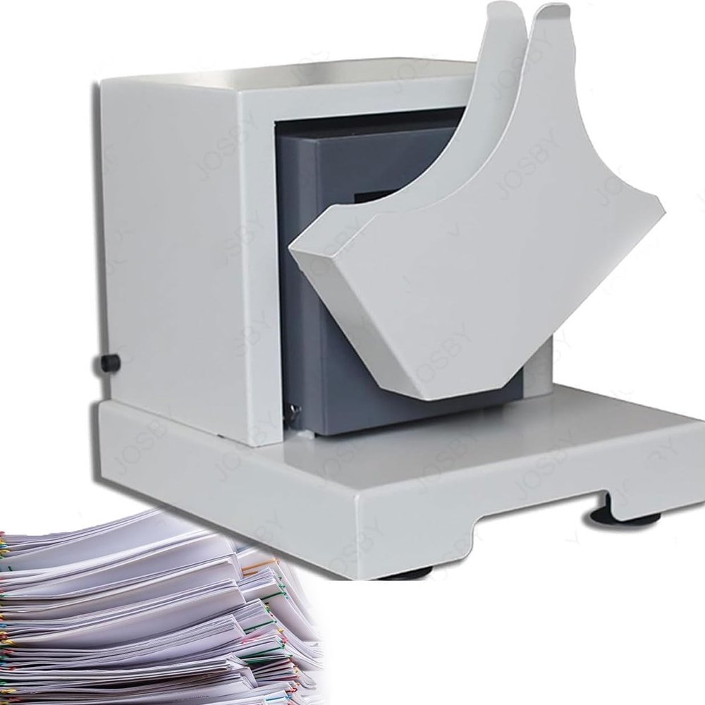 20W Automatic Paper Jogger, 2800r Paper Shaking Machine, 0-100 Adjustable Jitter Intensity, 500-page Arrangement Thickness, 50MM Paper Frame Width, for A4/A5/A6 Paper