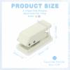 PATIKIL 1/4" Single Hole Punch, 2 Pcs Mini Portable Small Hole Puncher 6 Sheet Punch Capacity Metal Paper Puncher for Tag DIY Craft Scrapbook Ticket, Purple/Beige view 2
