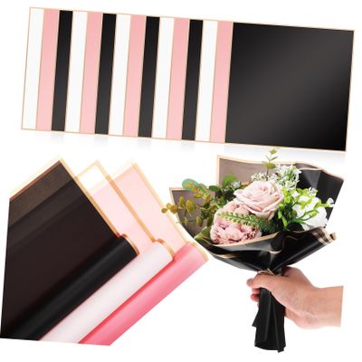 ERINGOGO Flower Bouquet Paper Wrap 60 Sheets Waterproof Floral Wrapping Paper Set