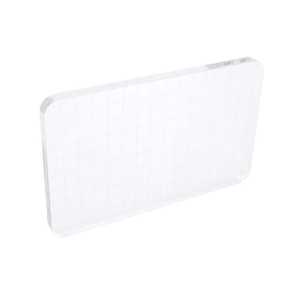 OSALADI Acrylic Stamp Block for Crafting Transparent Stamp Tool for Journaling and Scrapbooking for Boys and Girls and Adults