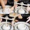 Clay Pottery Ball Open Tool, Adjustable Pot Base Thickness, Pottery Tools with Bottom Depth Set, Ball Opener Tool Creat Consistent Pot Bases Thickness, Bottom Setter Pottery Tool view 3