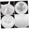 jojofuny 2pcs Mushroom Resin Tank Mold Silicone Coaster Mold Wax DIY Crafts Textured Art Supplies view 4
