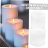 Gogogmee 2pcs Christmas Candle Molds Silicone Santa Hat Scented Candle Making Molds DIY Supplies view 3