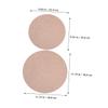 GARIOUANS 2pcs Pottery Bats Compressed Density Board Drying Plates for Ceramics Round Throwing Pads Pottery Tools for Sculpting Clay Modeling Easy to Clean and User-Friendly view 2