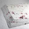 Of The Earth Handmade Paper - Wildflower Seed Card Stock Cotton/Lotka Fiber Sheet - 8.5" x 11" - Embedded w/Seeds & Petals - Set of 8 (52s Pink & Chard) view 4