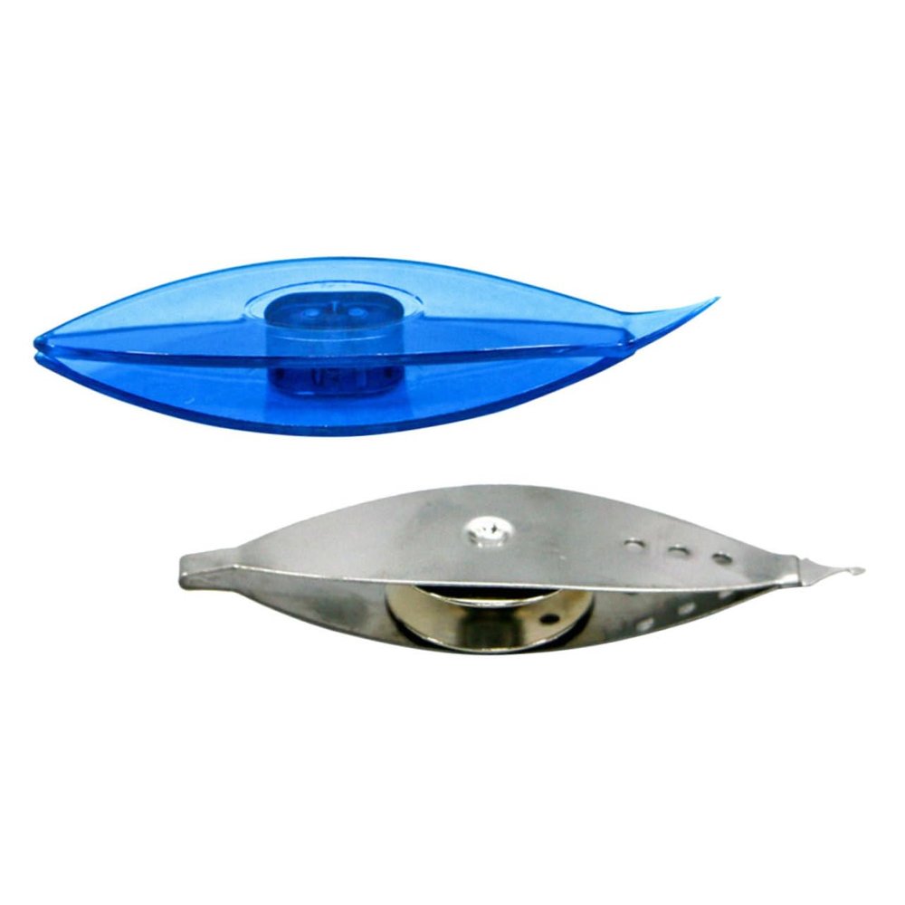 Veemoon Tatting Shuttle Set 2pcs Plastic Metal Shuttles Scarf Knitting Weaving DIY Craft Tools