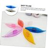 Veemoon Tatting Shuttle Set 2pcs Plastic Metal Shuttles Scarf Knitting Weaving DIY Craft Tools view 3
