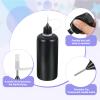 MECCANIXITY 15Pcs Needle Tip Squeeze Bottle, 100ml/3.4oz Glue Tip Applicator Bottles Plastic Liquid Glue Bottle for Paper Crafts, Painting, Oil, Ink(Black, with 15 Funnel) view 3