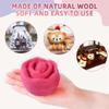 There are 170 Colors and 9 Shades Available This Woollen Yarn is Made of 100% Pure Wool Weighs 3.53oz(100 g) and issuitableformediumtolargeDIYneedlefeltingprojects (Cyan Tones, X1) view 2