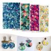 Clay Transfer Paper for Earrings & Polymer Clay, 4 Designs 20 Pcs Water Transfer Paper for Polymer Clay Jewelry DIY Craft Supplies 5.82x3.93inch view 1