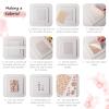 Clay Transfer Paper for Earrings & Polymer Clay, 4 Designs 20 Pcs Water Transfer Paper for Polymer Clay Jewelry DIY Craft Supplies 5.82x3.93inch view 3