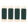 4 Rolls Floral Paper Wrapped Wire Flexible Garland Flower Arrangement Wire 35m/roll Florist for Use view 1