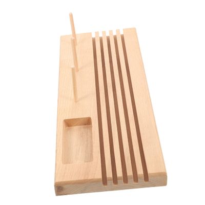 Uonlytech Wooden Spool Holder for Sewing Compact Thread Organizer for Quilting and Embroidery Prevents Thread Entanglement Practical Design for Home Sewing Supplies