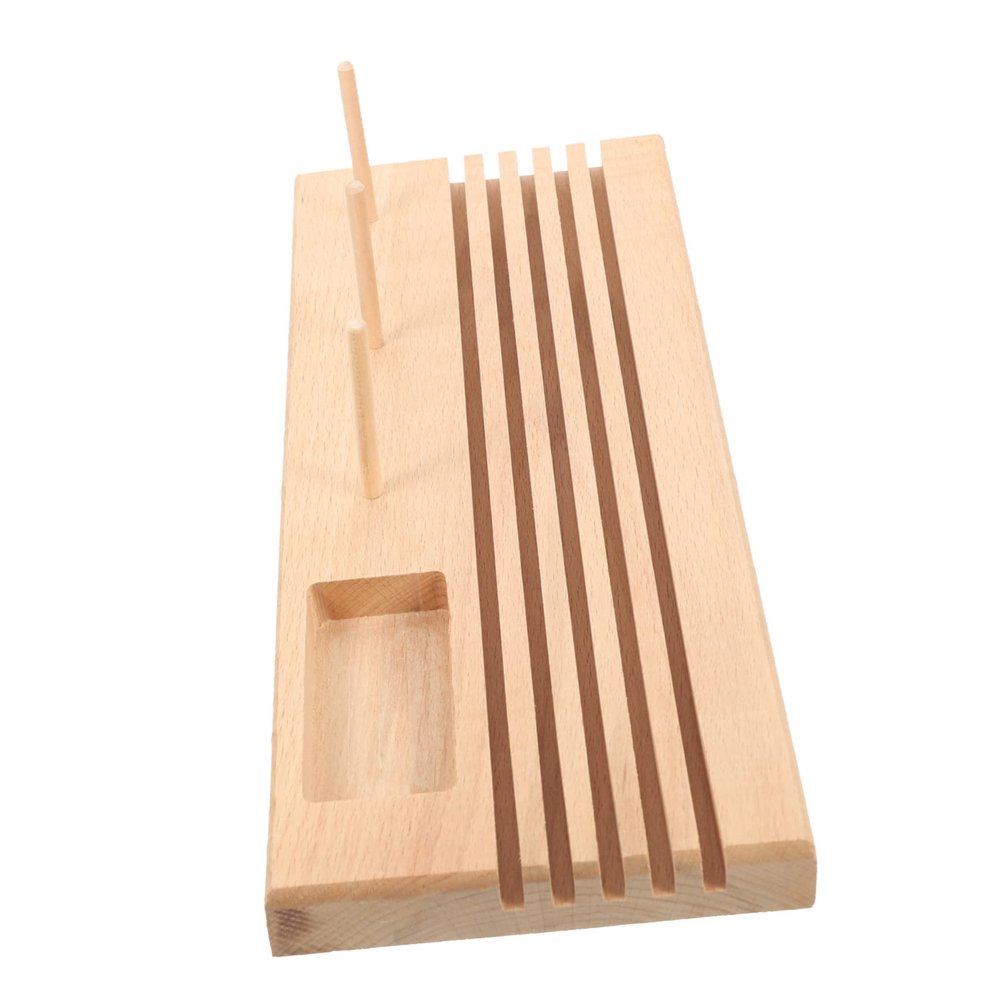 Uonlytech Wooden Spool Holder for Sewing Compact Thread Organizer for Quilting and Embroidery Prevents Thread Entanglement Practical Design for Home Sewing Supplies