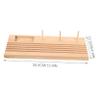 Uonlytech Wooden Spool Holder for Sewing Compact Thread Organizer for Quilting and Embroidery Prevents Thread Entanglement Practical Design for Home Sewing Supplies view 2