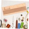 Uonlytech Wooden Spool Holder for Sewing Compact Thread Organizer for Quilting and Embroidery Prevents Thread Entanglement Practical Design for Home Sewing Supplies view 3