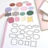 DELORIGIN 3D Overlay Frame Cutting Dies for Card Making, Label Dies Carbon Steel Cut Die Border Stencils Scrapbooking Embossing Template for DIY Paper Crafting Gift Box view 4
