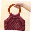 ARTIBETTER 1set Handmade Crochet Artificial Leather Shaper Versatile Weaving Bottom for Handbag for Knitting Creations and Materials view 4
