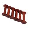 STOBOK 6pcs Vintage Spool Holder for Yarn Spools Sewing Machine Bobbin Knitting Yarn Embroidery Thread Home Weaving Storage Dispenser view 1