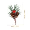 GRIRIW Artificial Christmas Tree Accessories 10pcs Pine Picks Pinecone Stems for Decorations Home Decor view 2