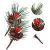 GRIRIW Artificial Christmas Tree Accessories 10pcs Pine Picks Pinecone Stems for Decorations Home Decor view 4