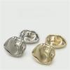 10pcs Irregularly Shaped Buttons Gold Silver Color Metal Shank Buttons Clothing Sewing Accessories(Gold,20mm) view 3