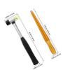 DIYEAH 2pcs Sizing Tool Mandrel and Rubber Hammer for Accurate Measurement and Restoration Jewelry Repair Kit for Comfortable Maintenance view 2