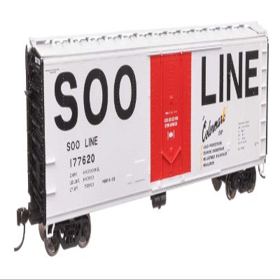 Walthers Mainline 910-2866 HO Scale 50' PC&F Insulated Boxcar - Ready to Run - Soo Line #177620